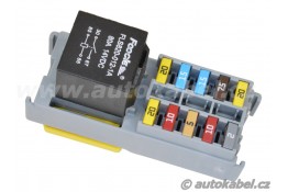Modul MTA pro 10x minipojistka, 1x MAXI relé.
